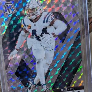 White Football Trading Card